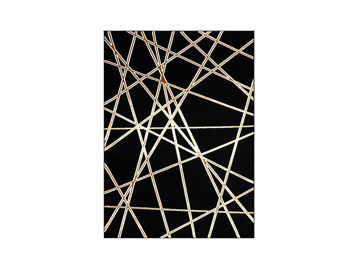Tapis ALLURE 1964 Géométrique - Structurel, élégant, glamour noir  80x150 cm