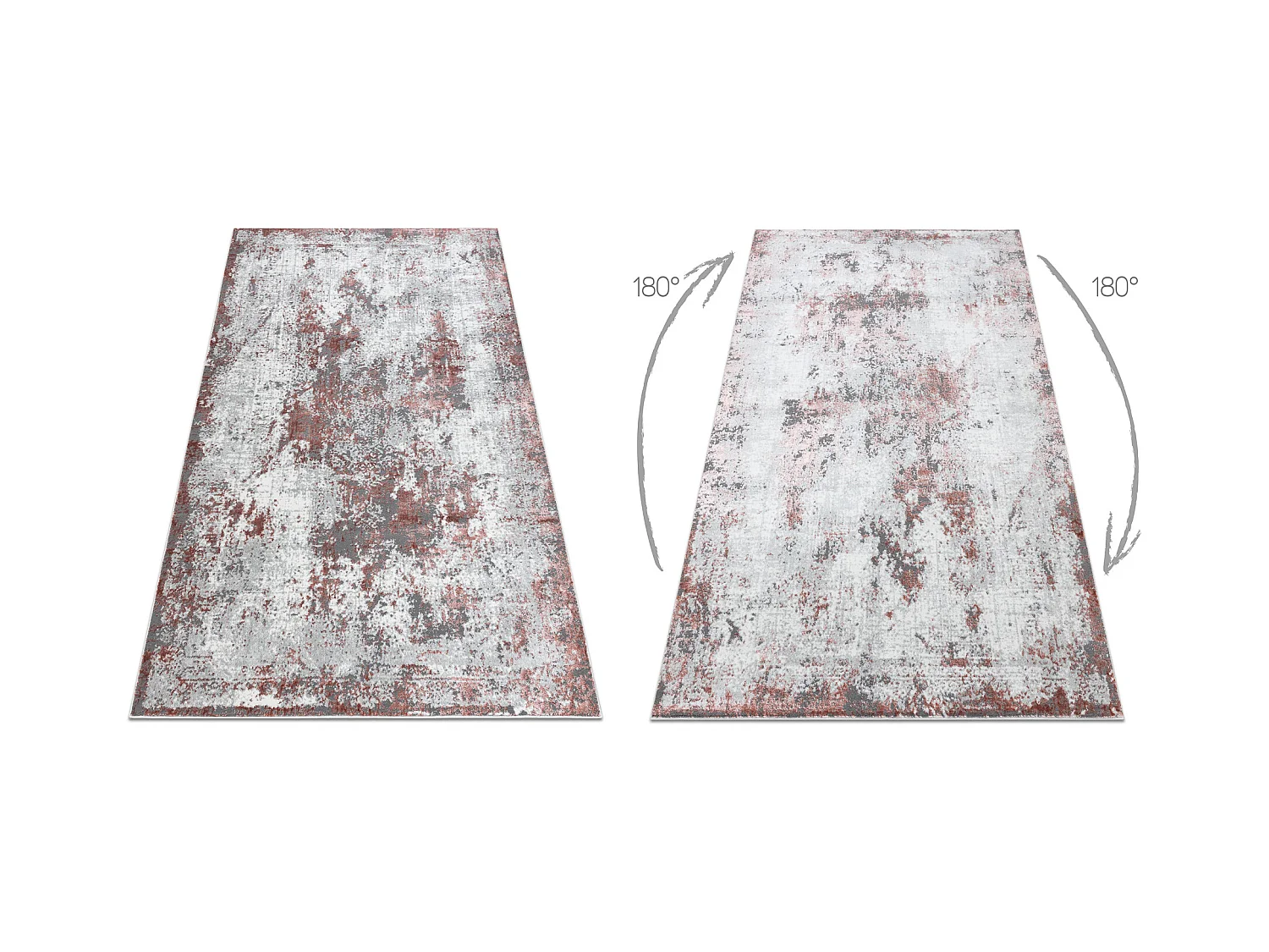 Tapijt ALLURE 1959 Abstractie - Structureel, stijlvol, glamour wit / r 160x220 cm