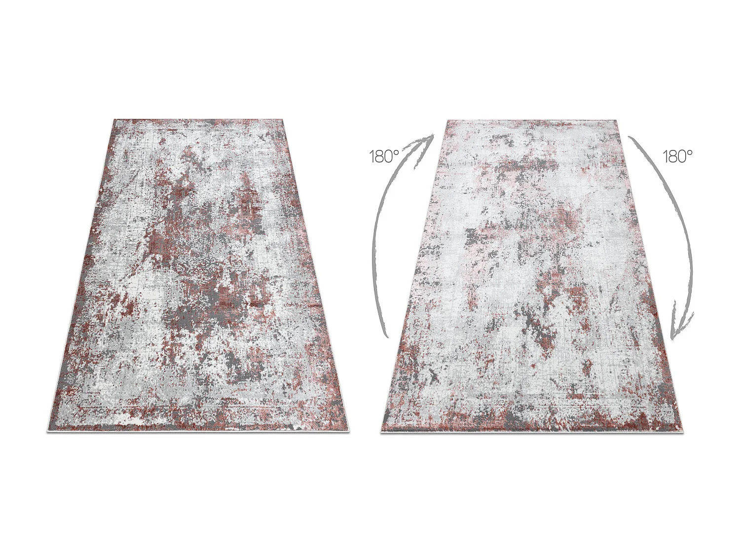 Dywan ALLURE 1959 Abstrakcja - Strukturalny, stylowy, glamour biały / 160x220 cm