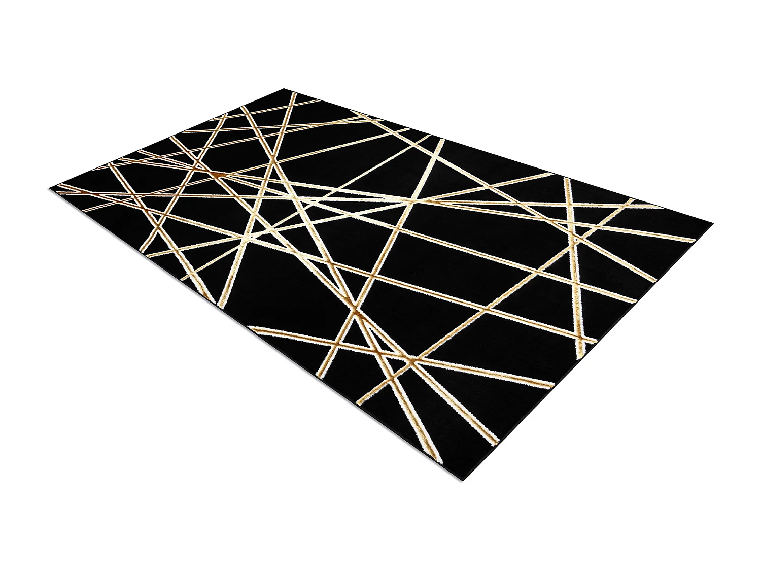 Dywan ALLURE 1964 Geometryczny - Strukturalny, stylowy, glamour czarny 280x370 cm