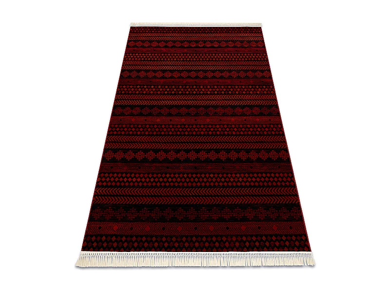 ORIENT 5132 Teppich burgund / schwarz Orientalisch, mit Fransen 200x290 cm