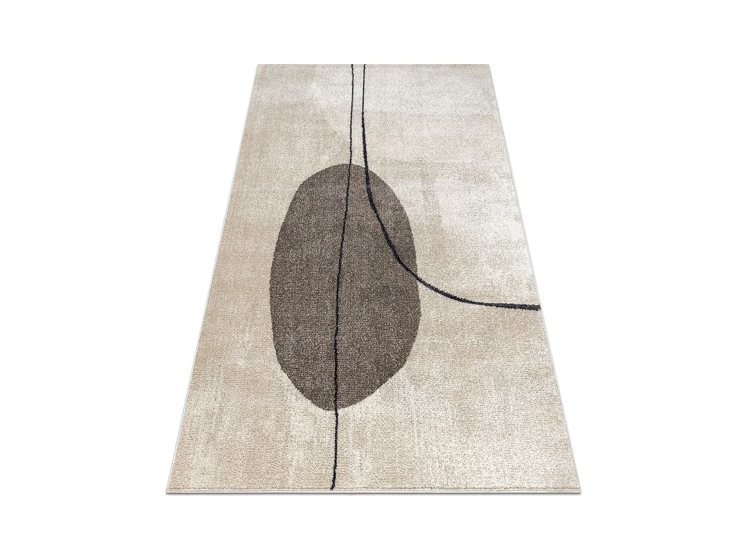 Tapis FUSION 0808 crème / beige - Géométrique, moderne, abstrait 120x170 cm