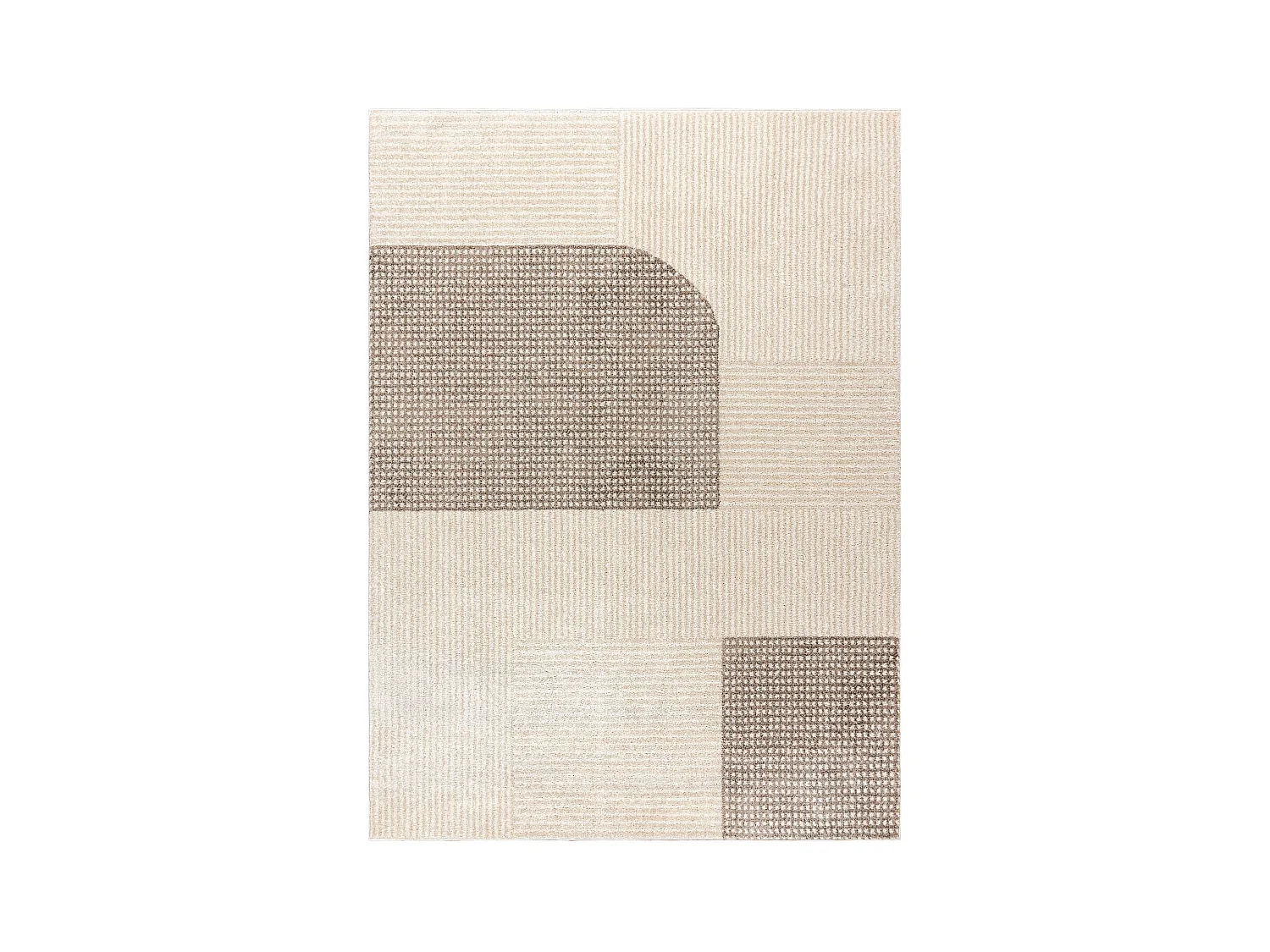 Tapijt FUSION 0805 crème / beige - Geometrisch, modern, abstract 80x150 cm