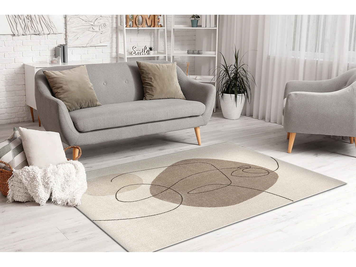 Tapete FUSION 8299 creme / bege - Geométrico, moderno, abstrato 280x370 cm