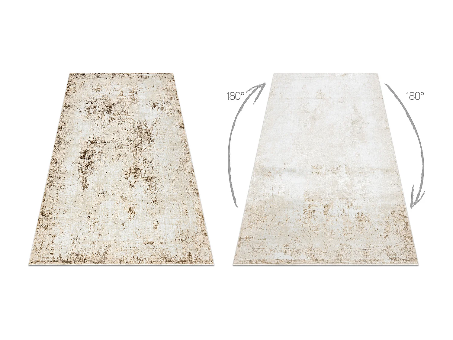 Tappeto ALLURE 1959 Astrazione - Strutturale, elegante, glamour crema  160x220 cm