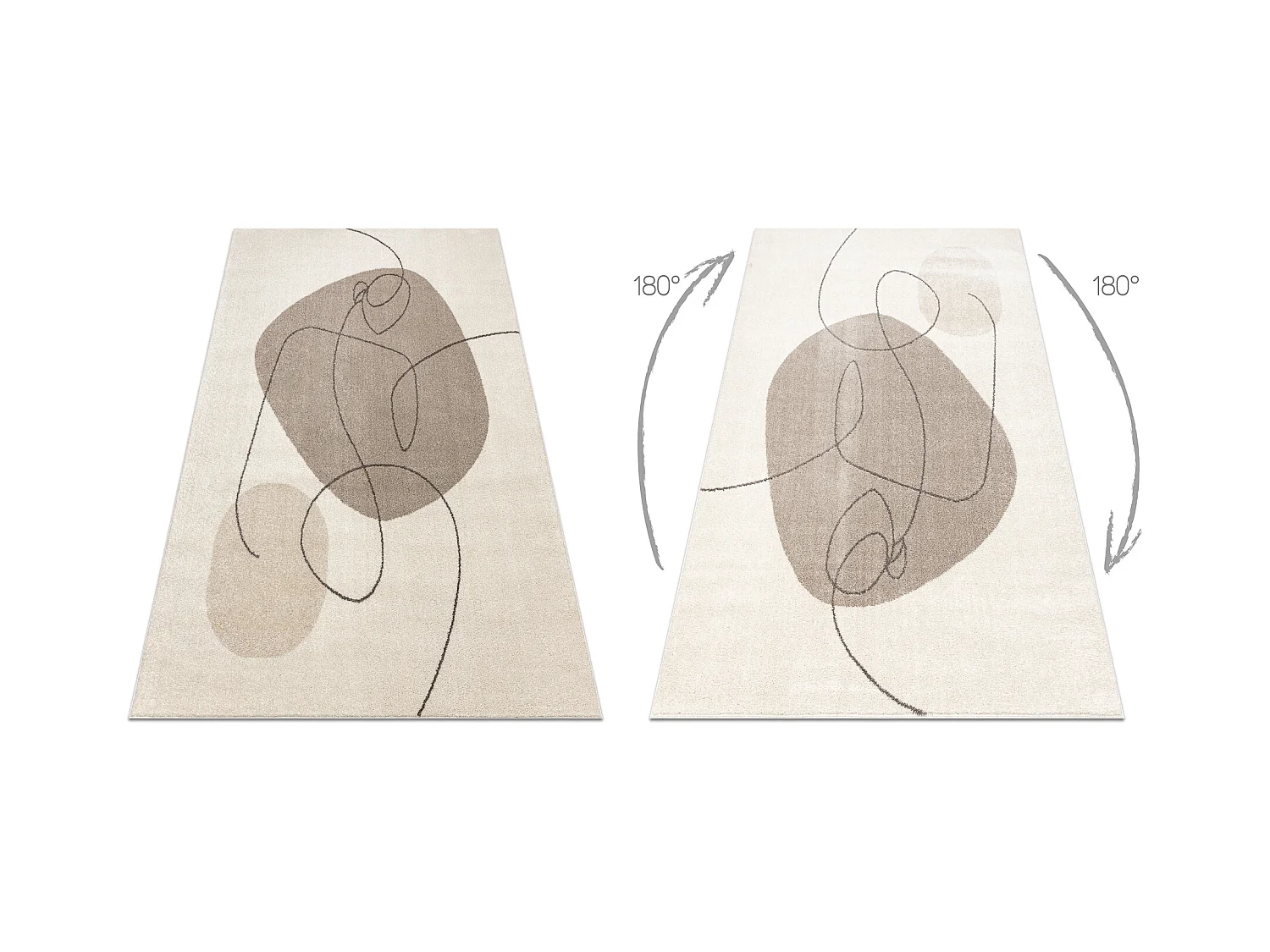 Tapis FUSION 8299 crème / beige - Géométrique, moderne, abstrait 200x290 cm