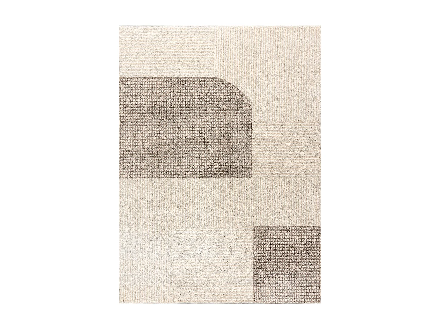Tappeto FUSION 0805 crema / beige - Geometrico, moderno, astratto 180x270 cm