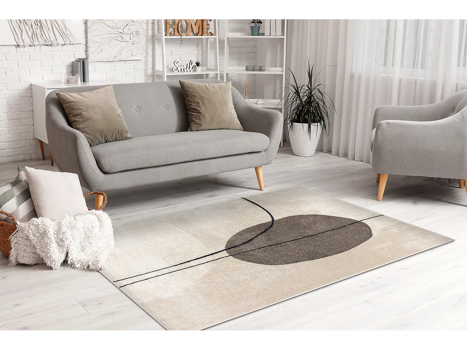 Tappeto FUSION 0808 crema / beige - Geometrico, moderno, astratto 240x330 cm