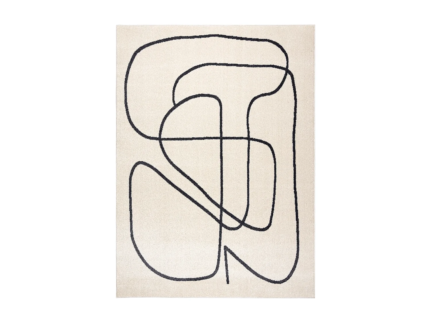 Dywan FUSION 8297 krem / ciemny szary - Linie, nowoczesny, abstrakcyjn 160x220 cm