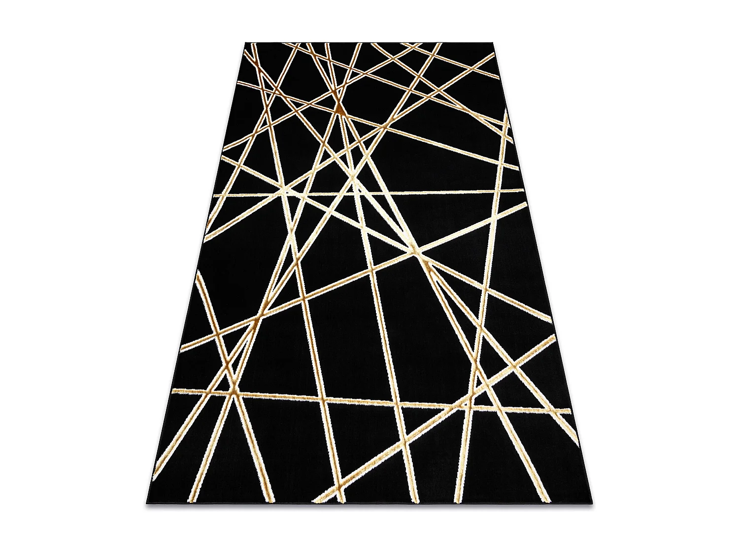 Tapis ALLURE 1964 Géométrique - Structurel, élégant, glamour noir  180x270 cm