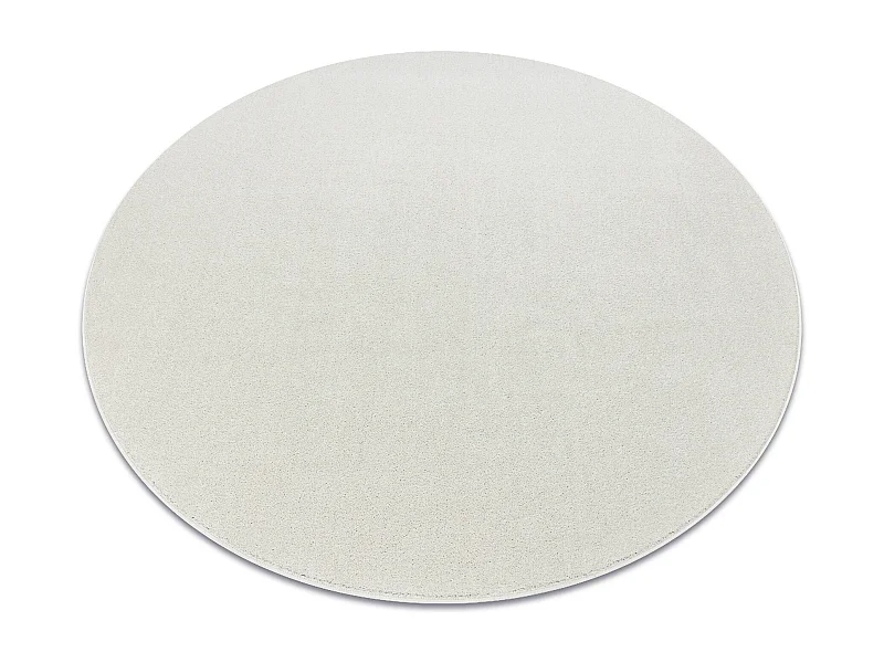 Alfombra ETON PLUS círculo color crema, monocromática, uniforme, lis cercle 150 cm