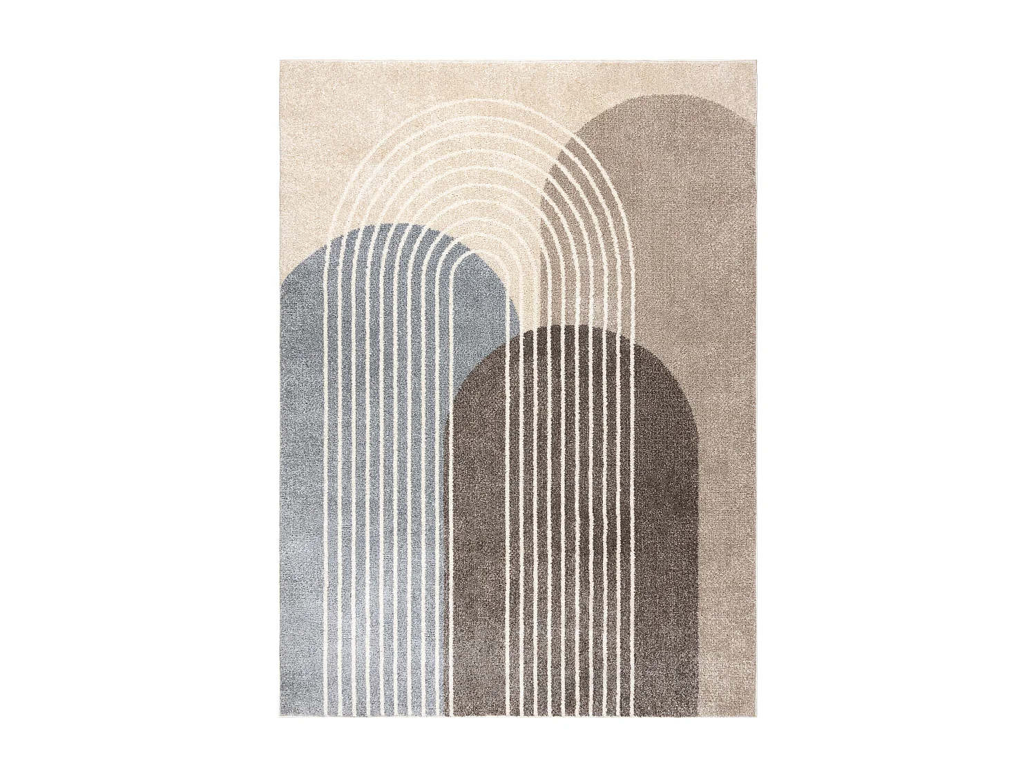 Tapete FUSION 0810 bege / castanho - Geométrico, moderno, abstrato 240x330 cm