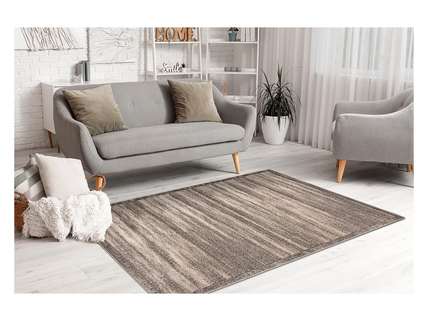 Tapijt FUSION 8893 beige / bruin - Mengeling, modern, abstract 240x330 cm