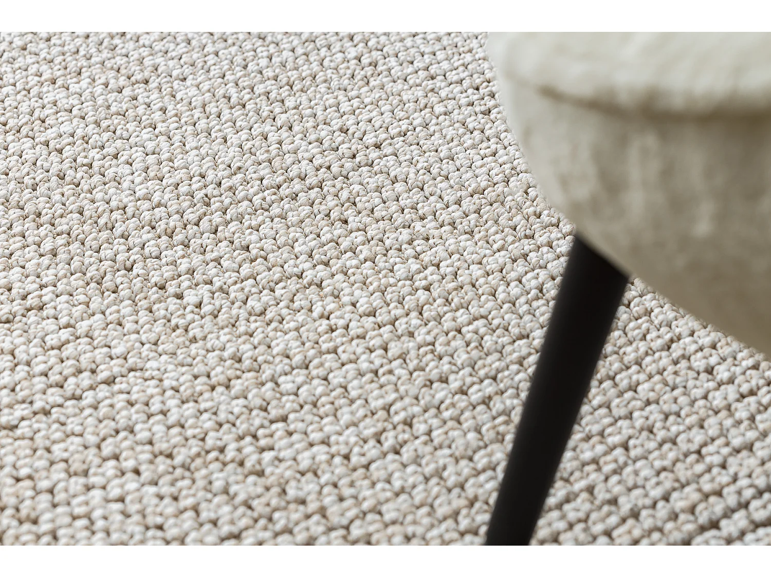 Tapis CASABLANCA LOOP cercle beige, bouclé, doux cercle 133 cm