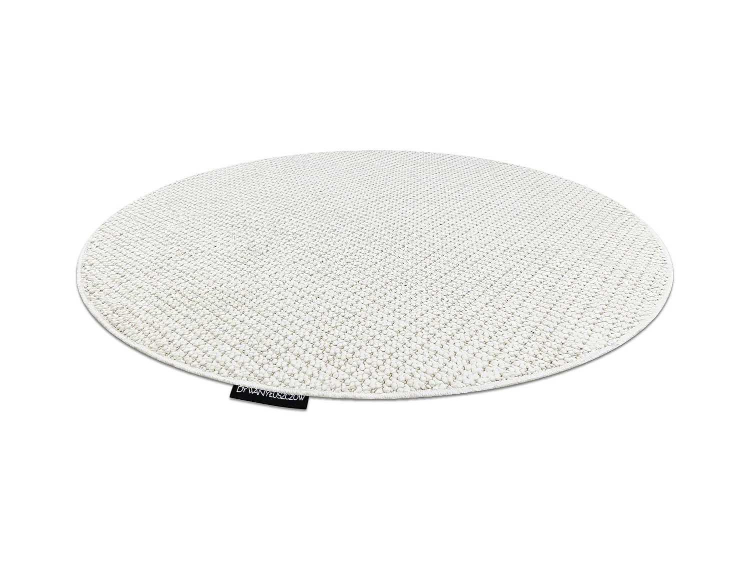 Dywan CASABLANCA LOOP koło biały pętelkowy, miękki cercle 150 cm