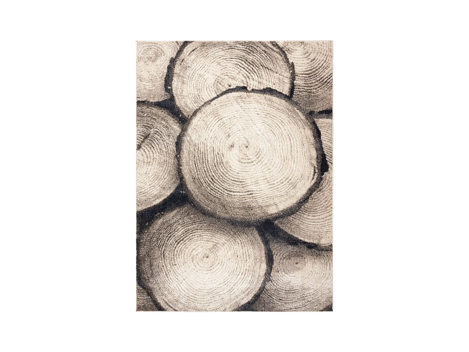 Tapis FUSION 9612 crème / beige - Arbre, Bois, moderne, abstrait 240x330 cm