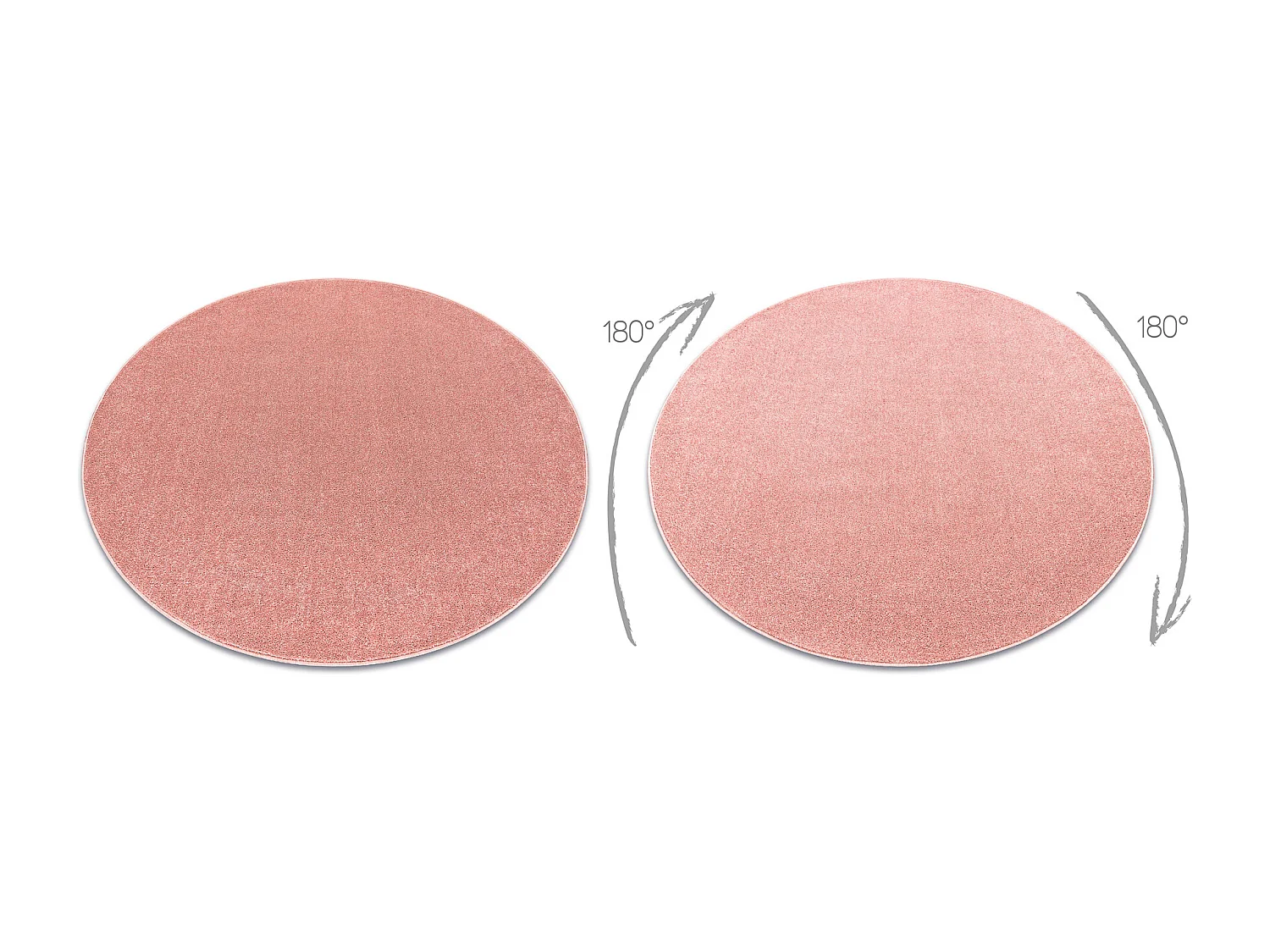 Tapete ETON PLUS círculo rosa pó, monocromático, uniforme, liso cercle 150 cm