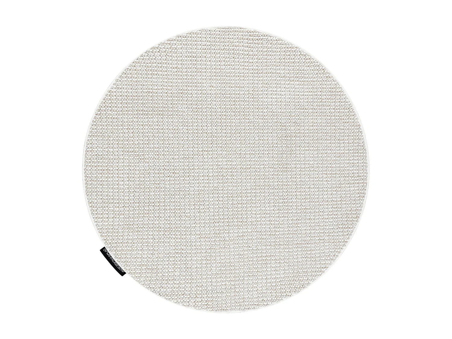Tapis CASABLANCA LOOP cercle blanc / beige, bouclé, doux cercle 133 cm