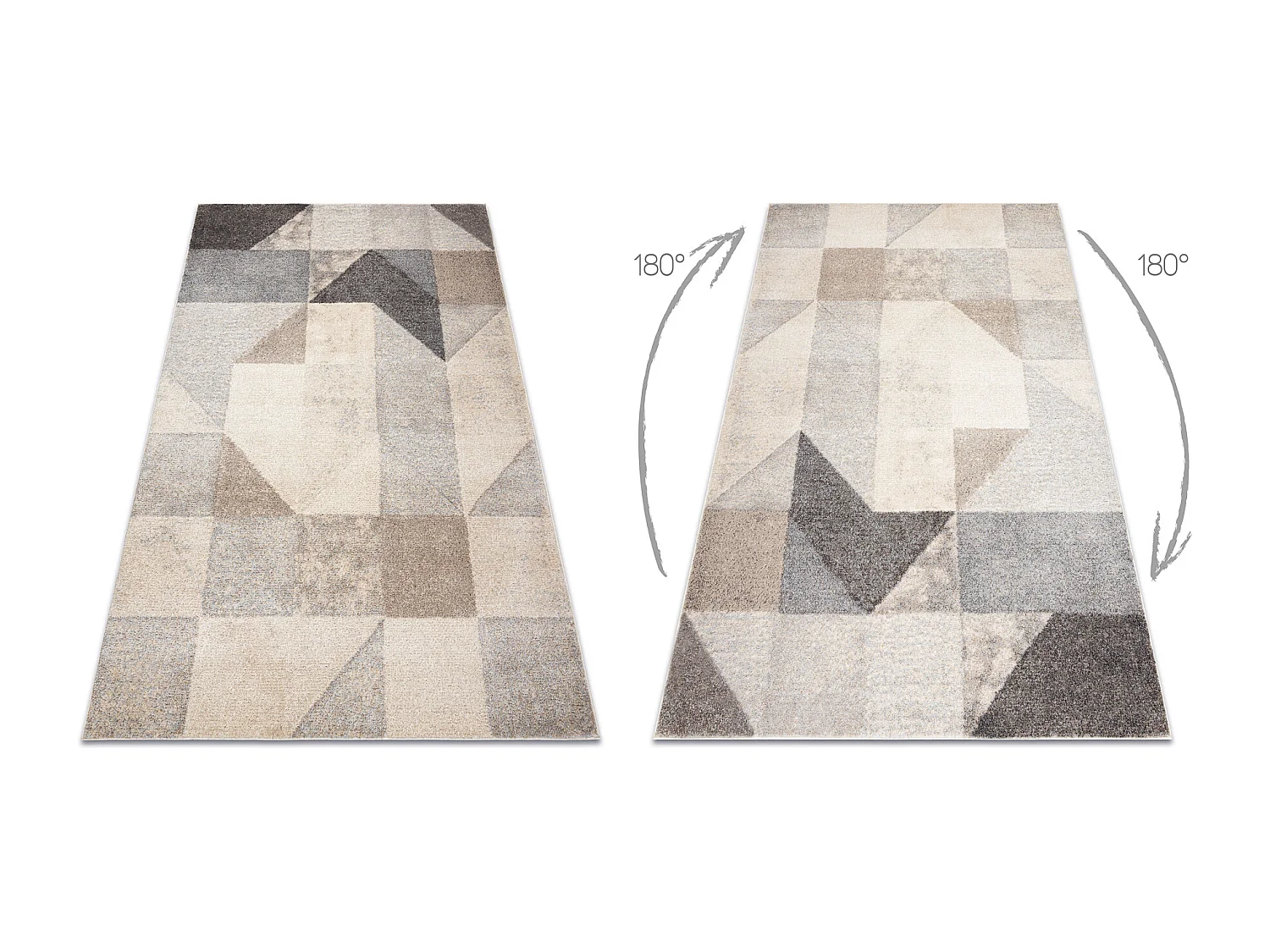 Tappeto FUSION 9777 crema / beige - Geometrico, moderno, astratto 140x190 cm