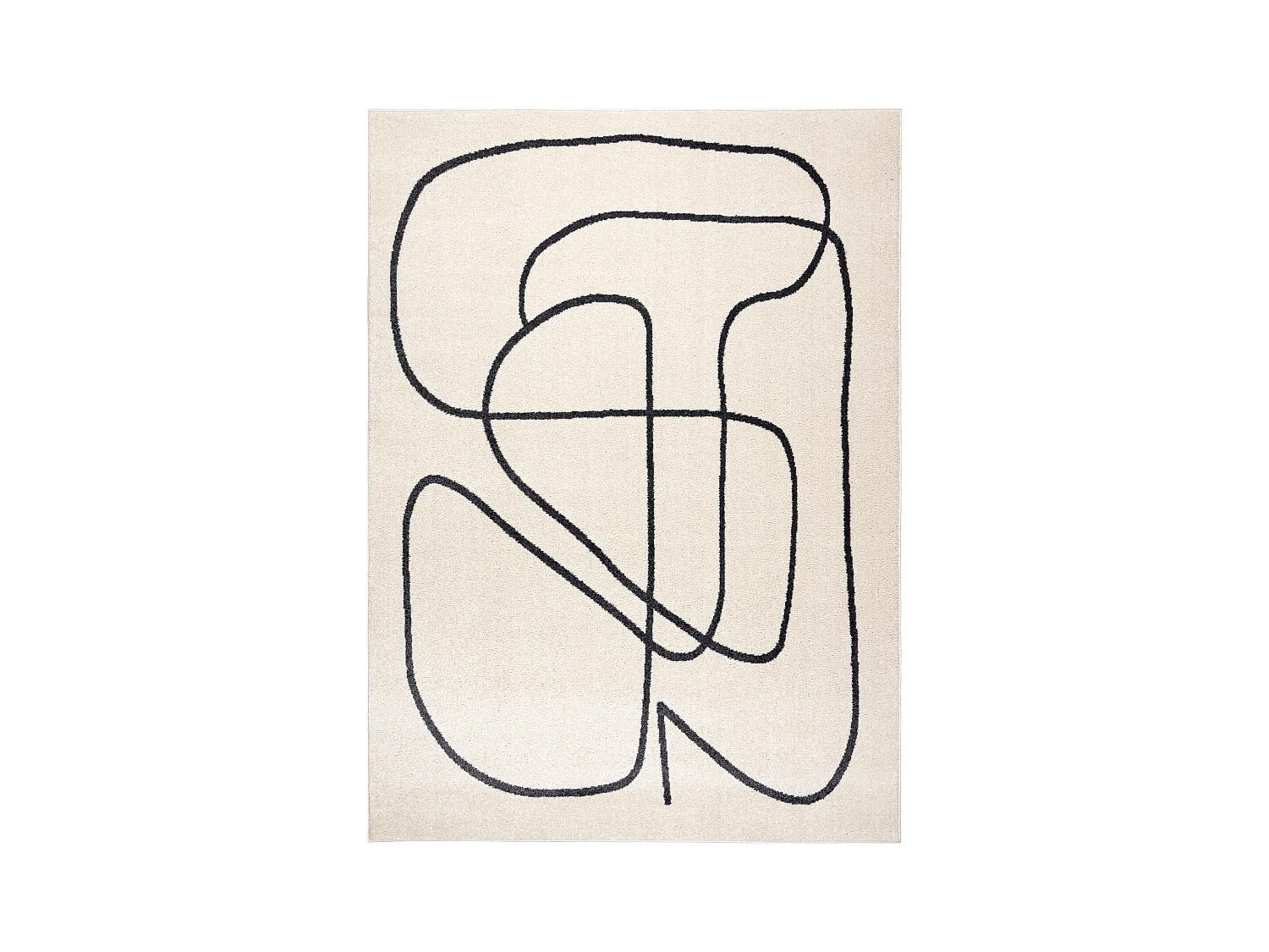 Tapete FUSION 8297 creme / cinza escuro - Linhas, moderno, abstrato 180x270 cm