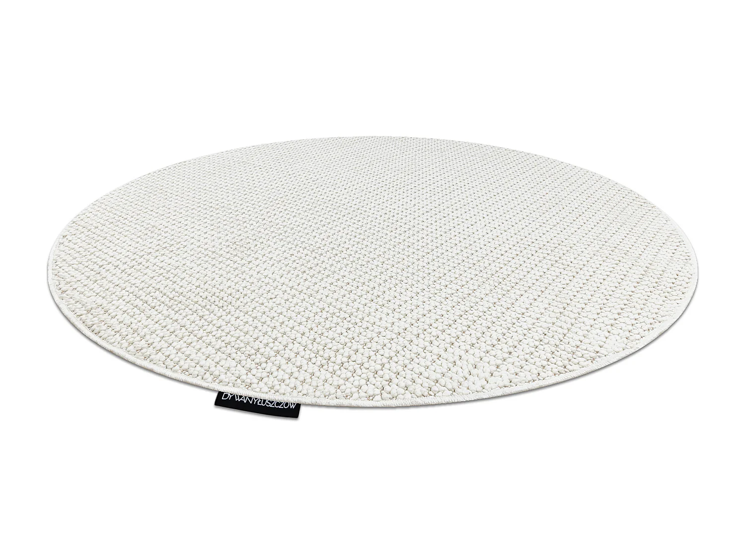 Tapis CASABLANCA LOOP cercle blanc, bouclé, doux cercle 80 cm