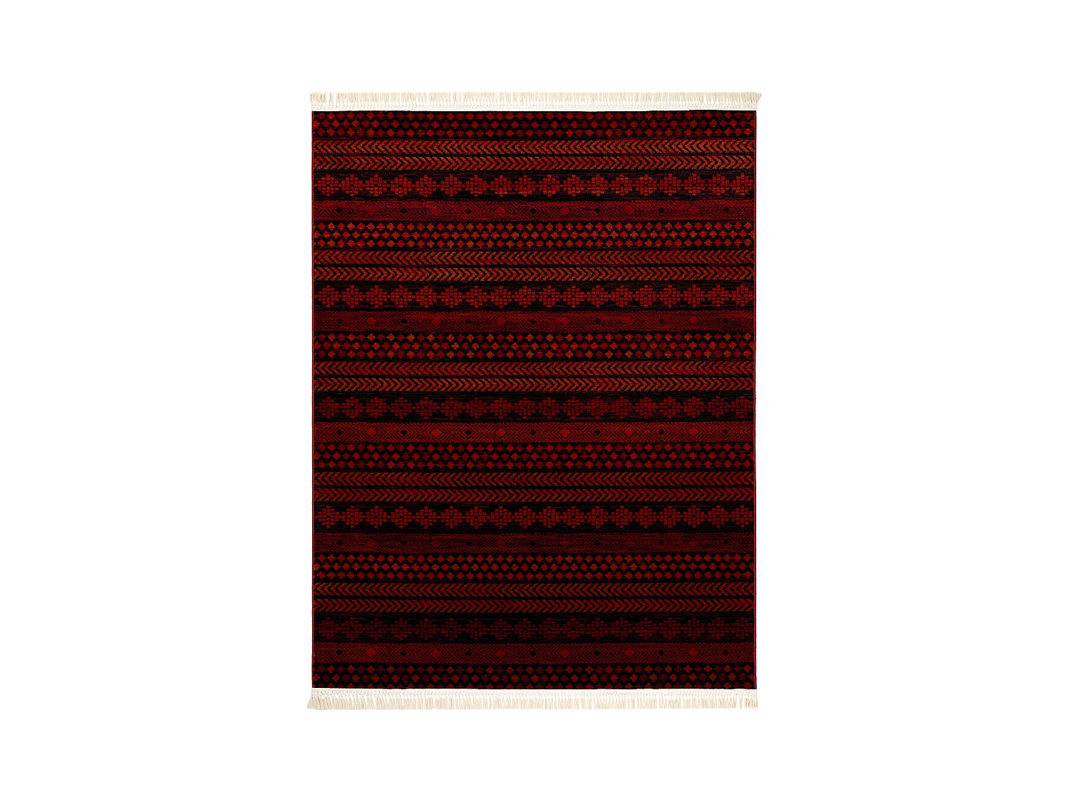 Dywan ORIENT 5132 bordo / czarny Orientalny, z frędzlami  180x270 cm
