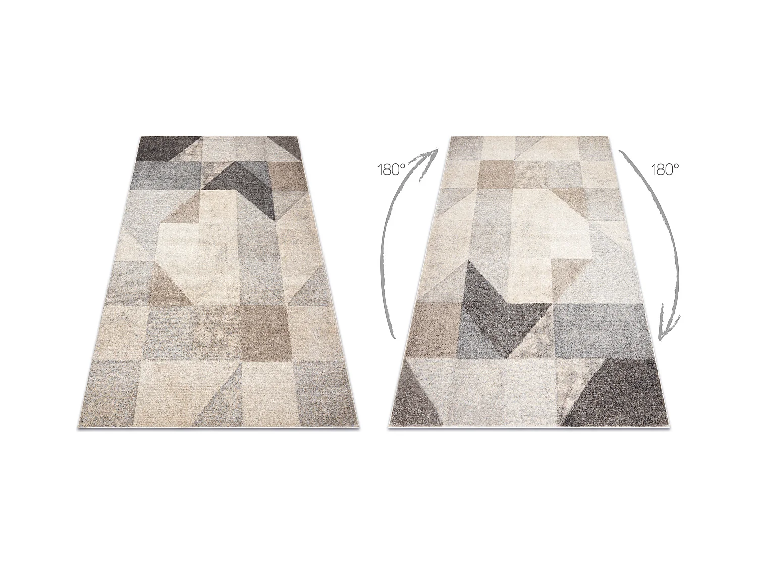 Tapis FUSION 9777 crème / beige - Géométrique, moderne, abstrait 240x330 cm