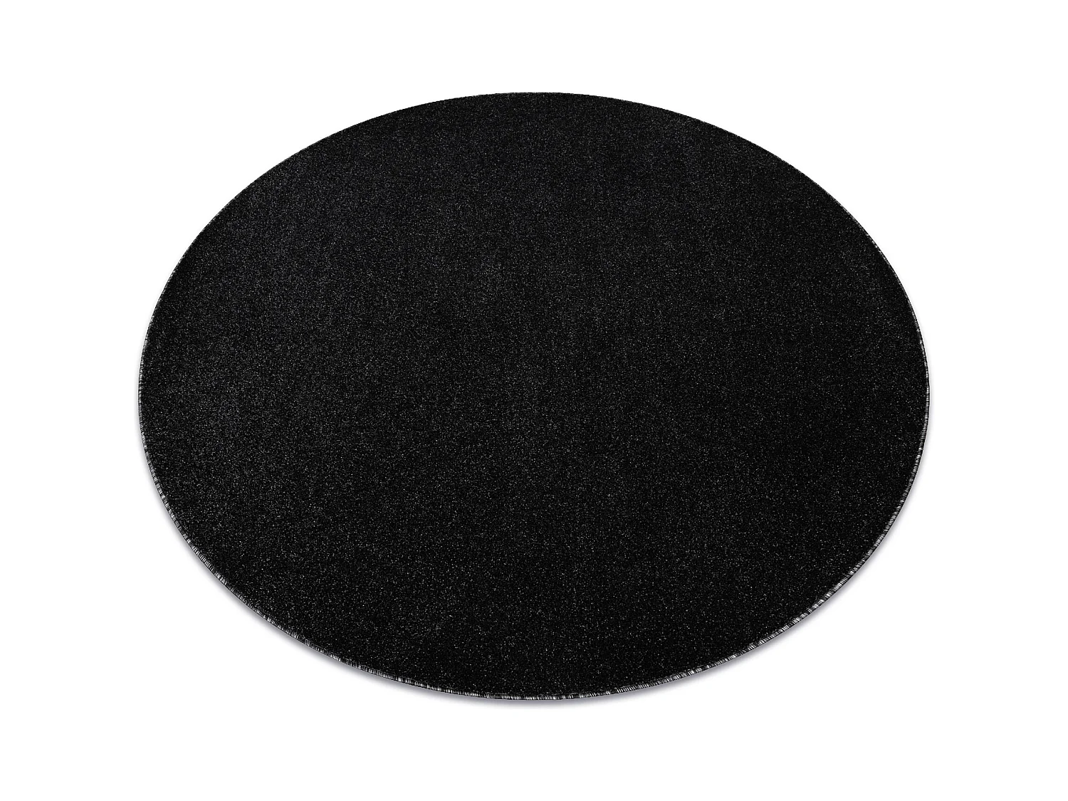 Tapis ETON PLUS cercle Mélange anthracite / argent cercle 150 cm