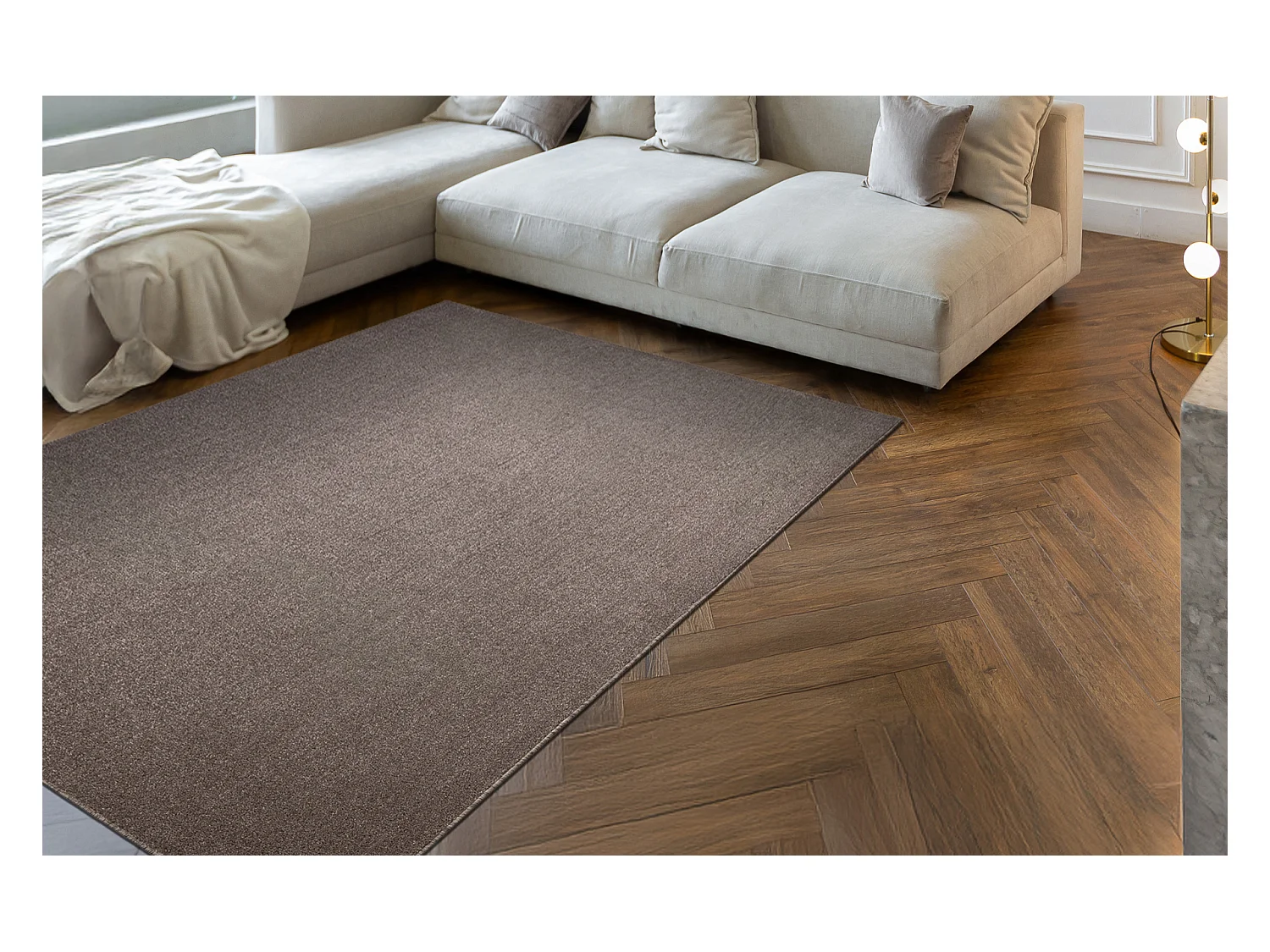 Tapis ETON PLUS mocca Mélange marron / beige 200x300 cm