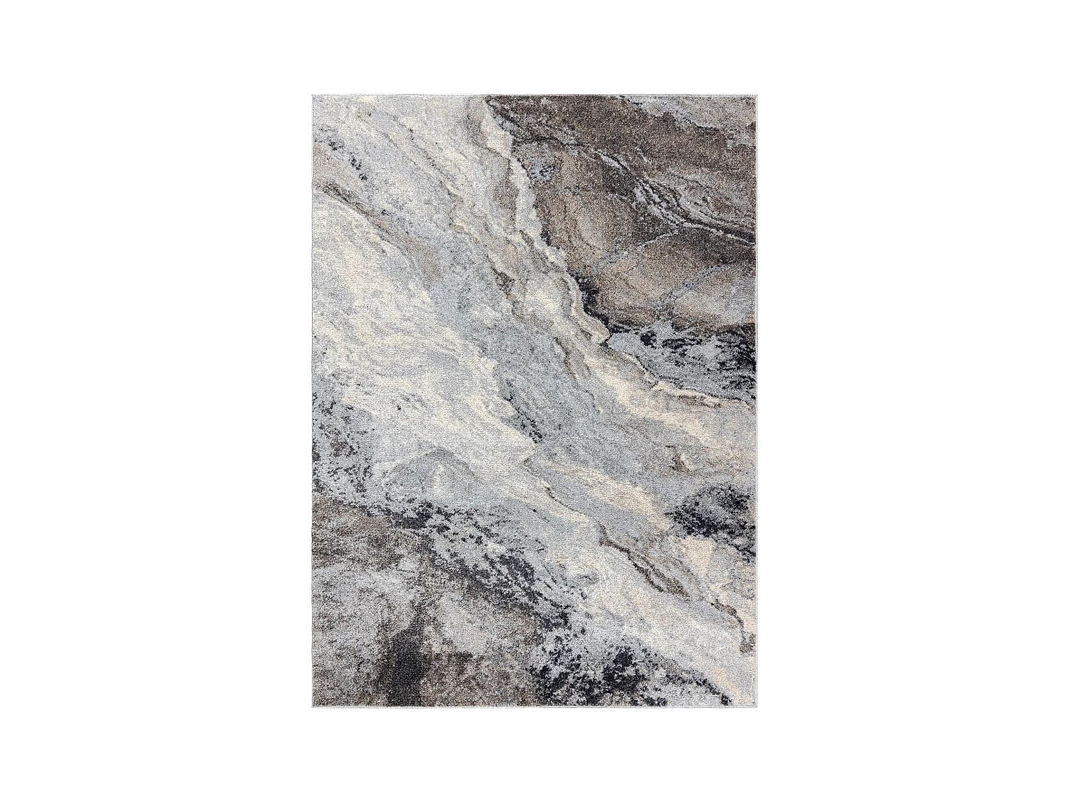 Alfombra FUSION 9613 gris claro / gris oscuro - Mármol, moderna, abst 280x370 cm