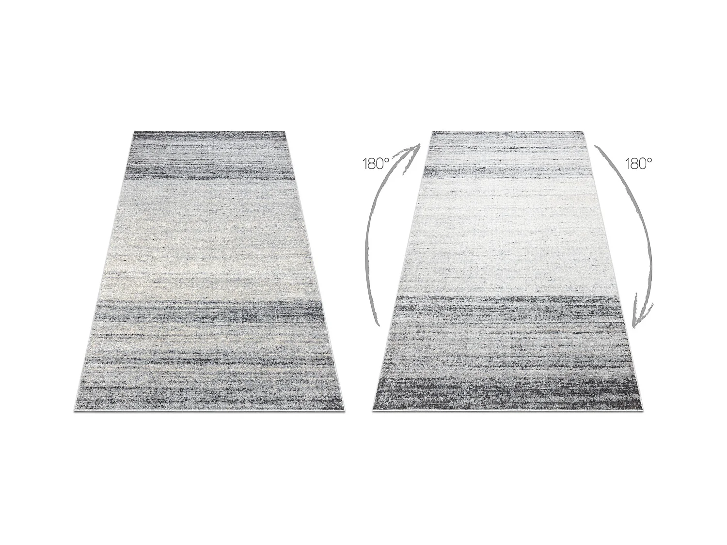 Tapis FUSION 8252 gris clair / gris foncé - Mélange, moderne, abstra 140x190 cm