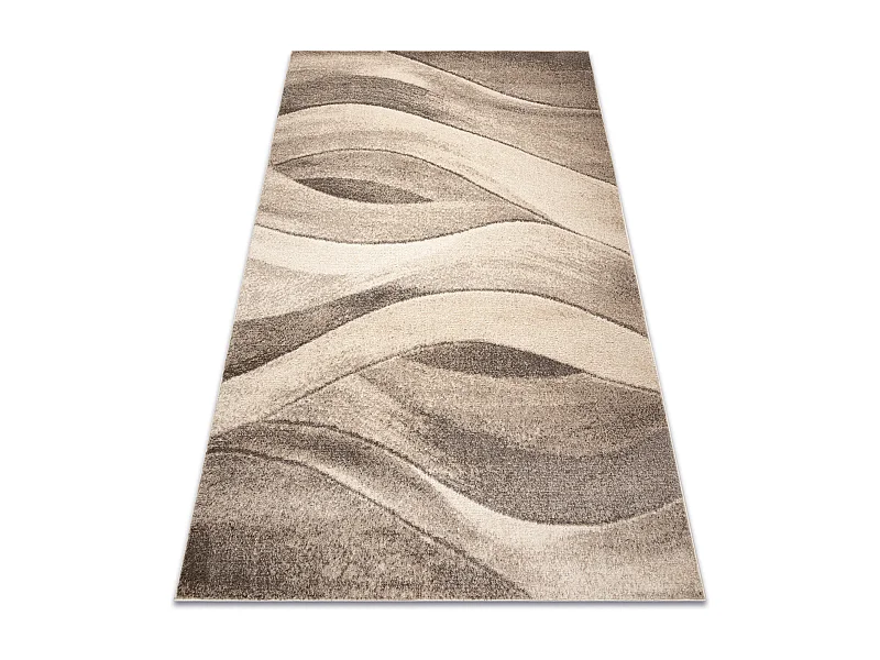 Alfombra FUSION 1617 beige / crema - Ondas, moderna, abstracta 120x170 cm