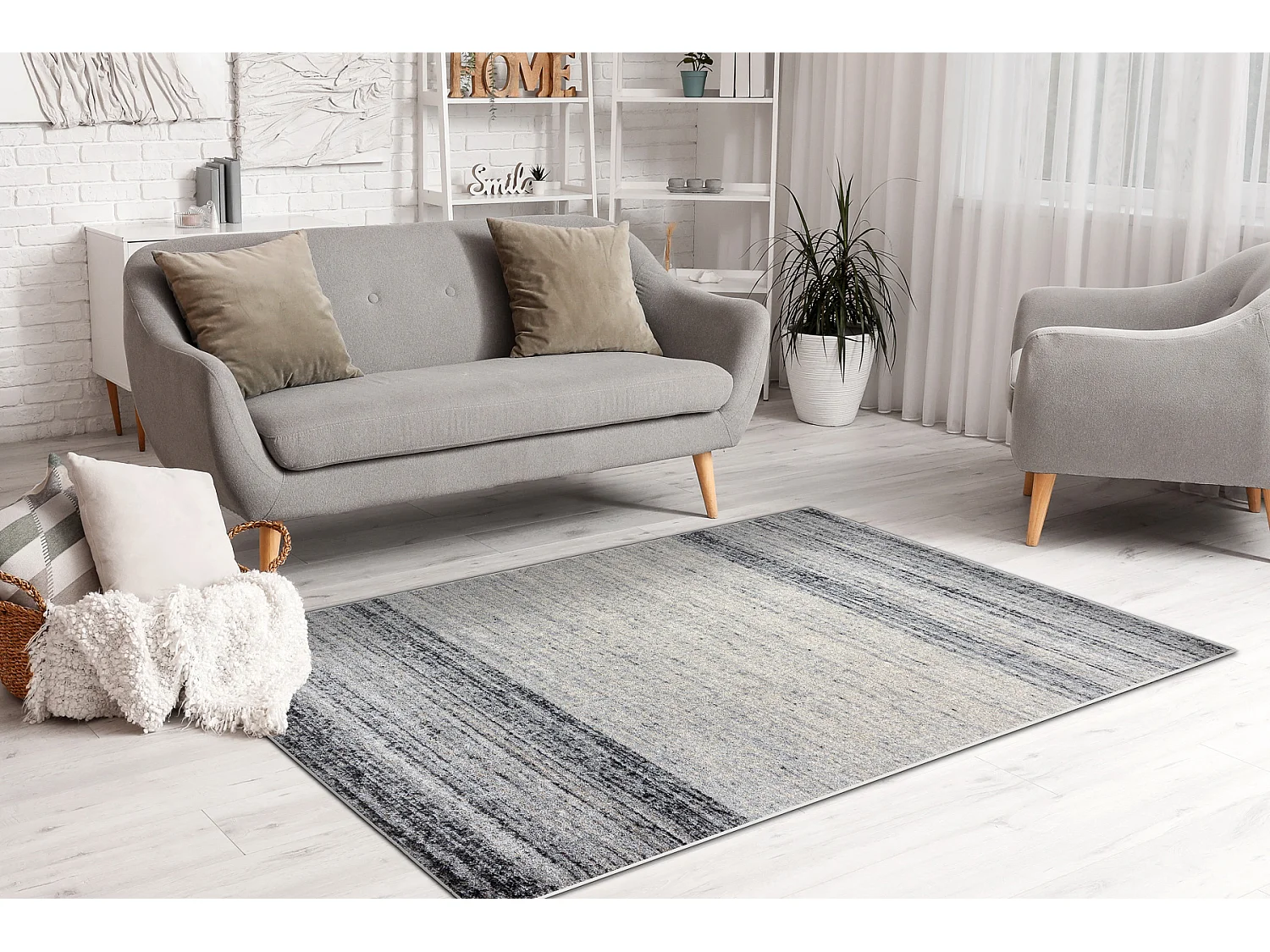Tapis FUSION 8252 gris clair / gris foncé - Mélange, moderne, abstra 240x330 cm