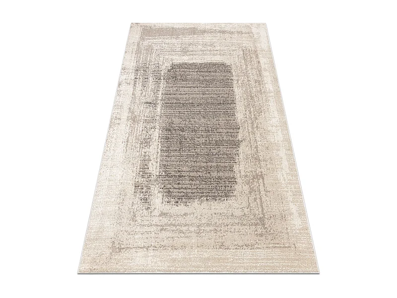 Dywan FUSION 8256 krem / beż - Ramka, vintage, nowoczesny, abstrakcyj 120x170 cm