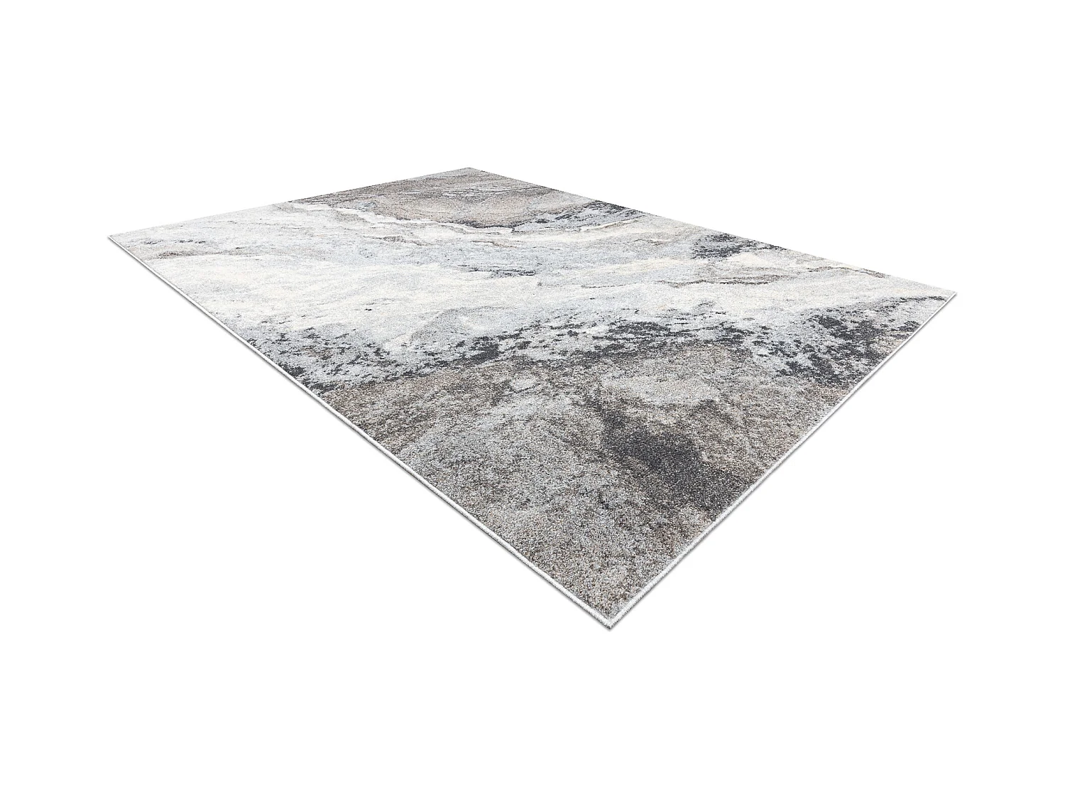 Tapis FUSION 9613 gris clair / gris foncé - Marbre, moderne, abstrait 80x150 cm