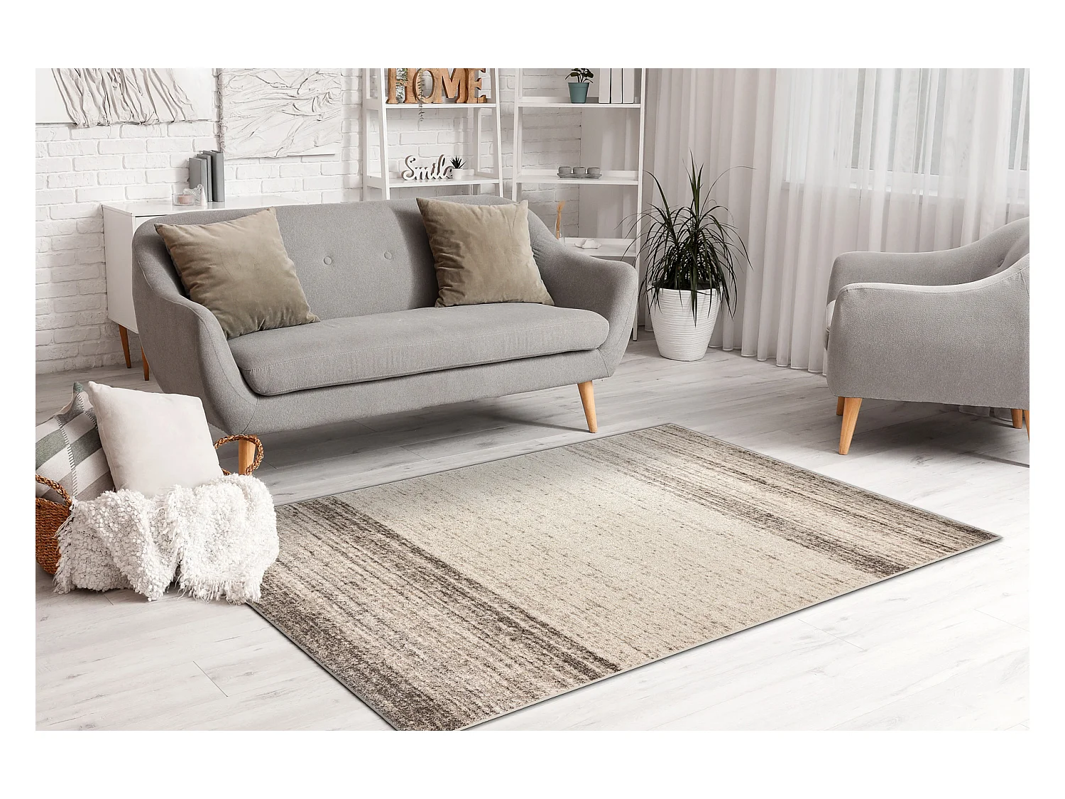 Tapijt FUSION 8252 crème / beige - Mengeling, modern, abstract 80x150 cm