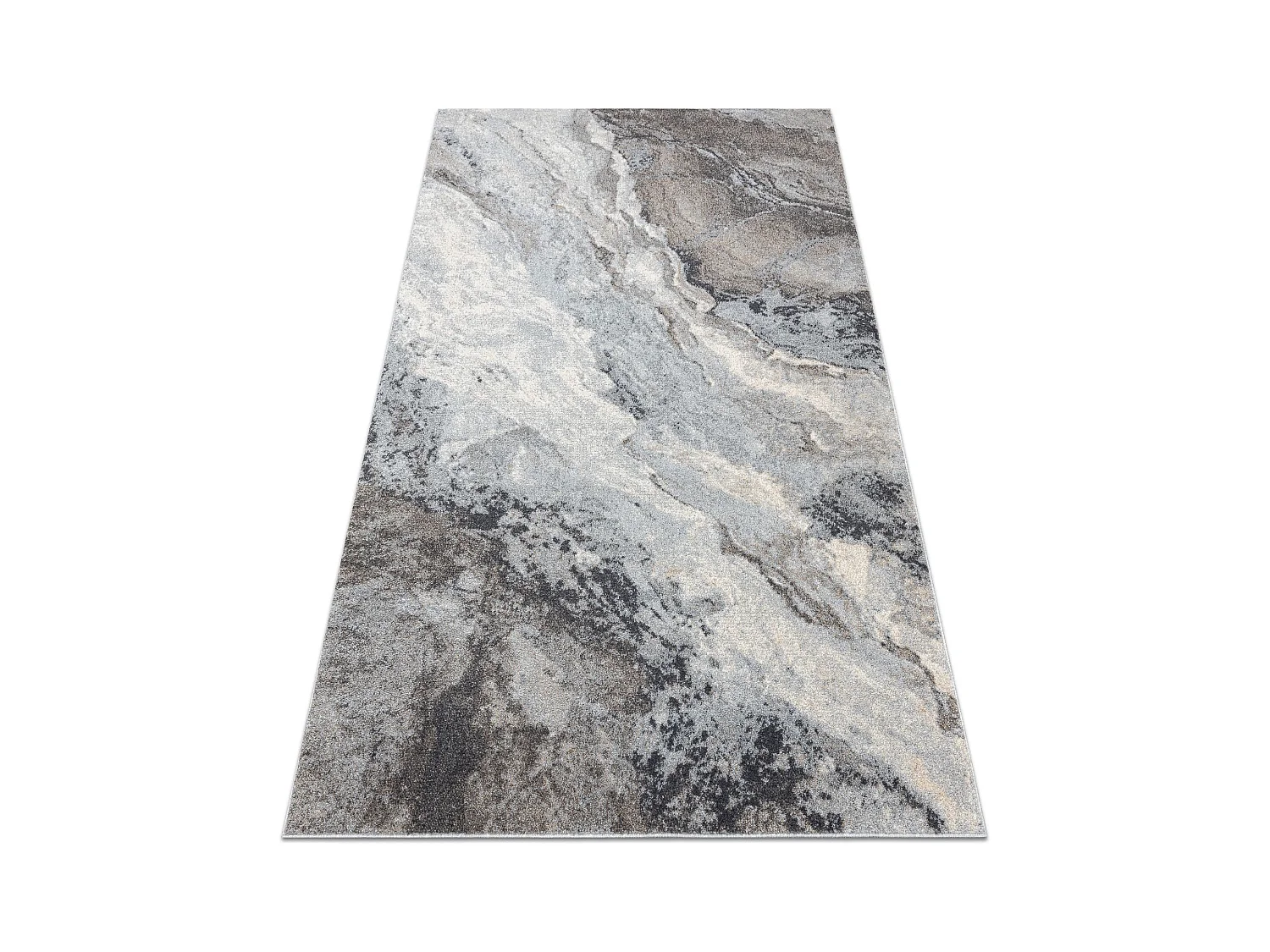 Tapis FUSION 9613 gris clair / gris foncé - Marbre, moderne, abstrait 120x170 cm