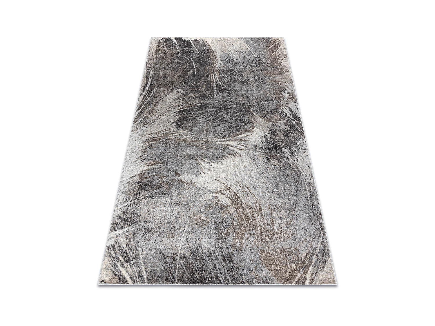Alfombra FUSION 9617 gris oscuro / marron - Abstracción, moderna, abs 280x370 cm