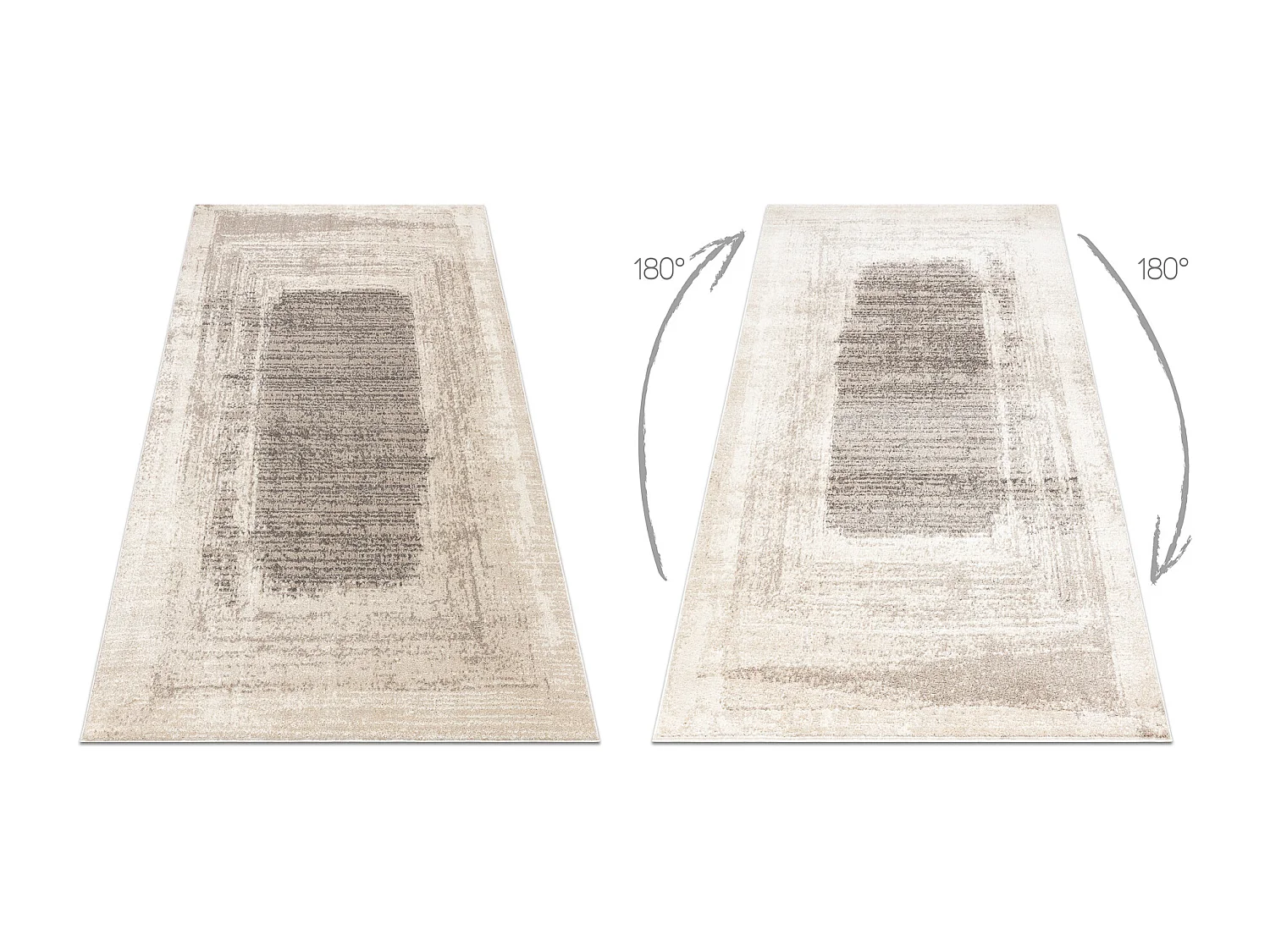 Alfombra FUSION 8256 crema / beige - Marco, vintage, moderna, abstract 160x220 cm