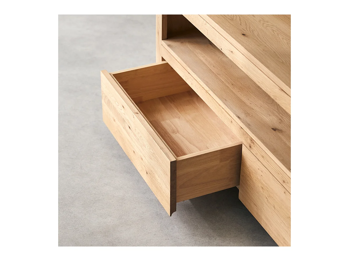 Mobile TV in legno di rovere massello con nodi 180 Anoa