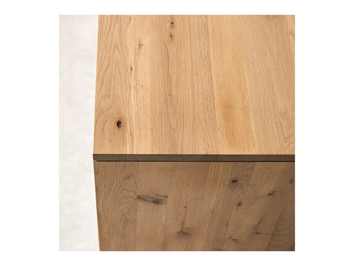 Mobile TV in legno di rovere massello con nodi 180 Anoa