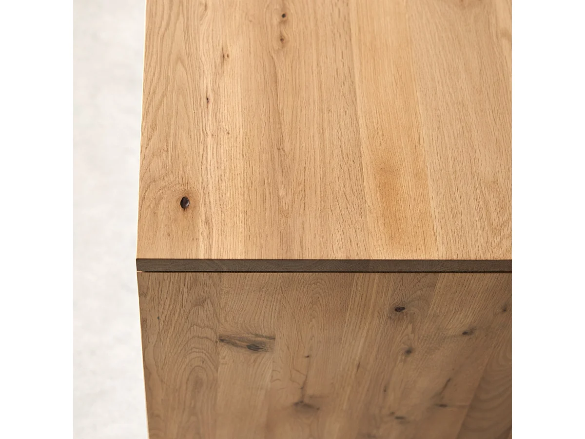 Mobile TV in legno di rovere massello con nodi 180 Anoa