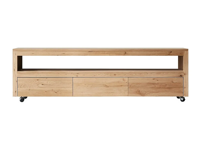 Mobile TV in legno di rovere massello con nodi 180 Anoa