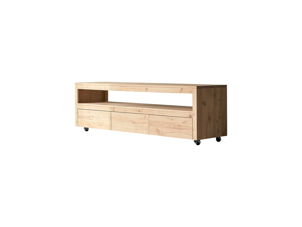TV-Schrank Anoa aus massivem Eichenholz mit Knoten, 180