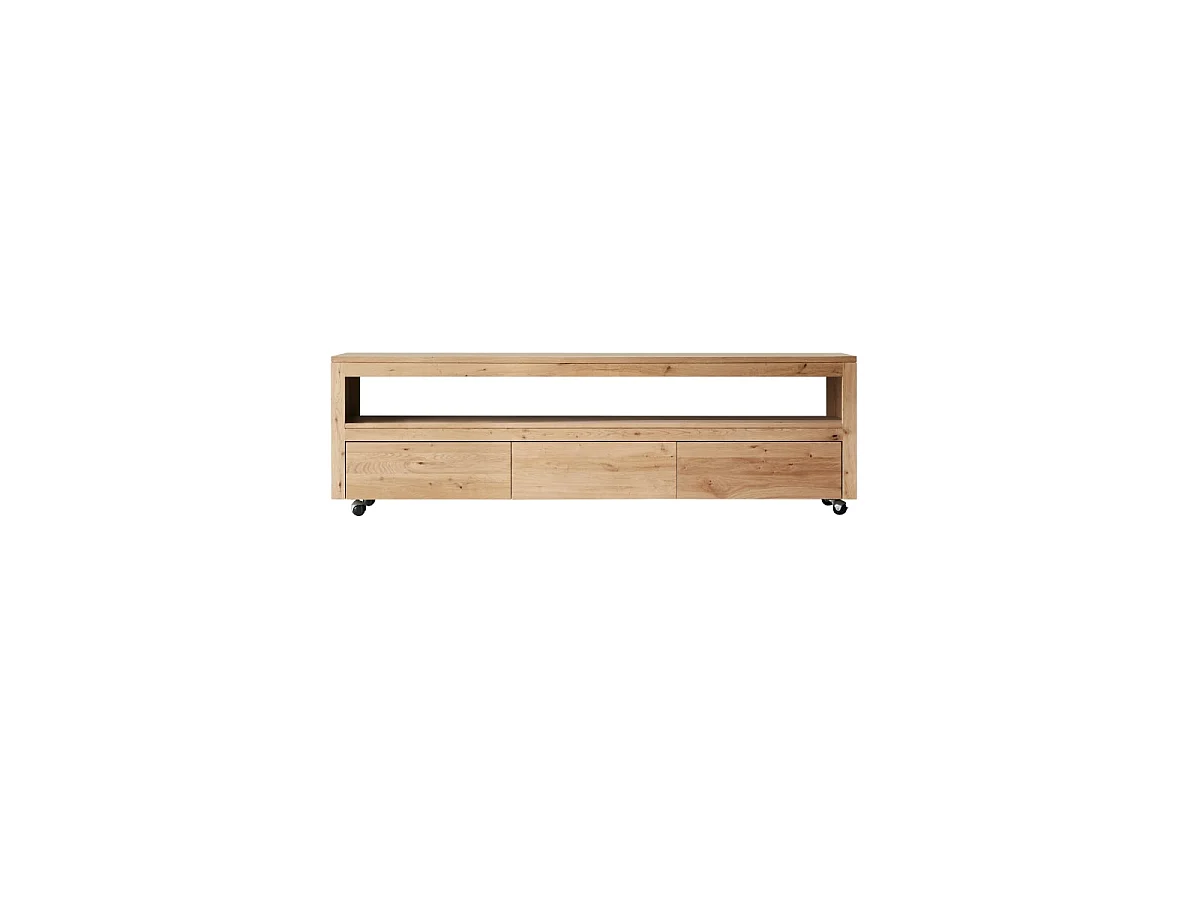 TV-Schrank Anoa aus massivem Eichenholz mit Knoten, 180