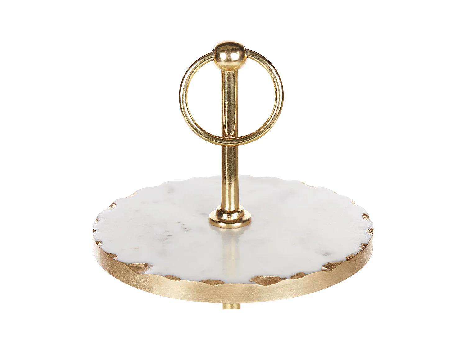 Support à gâteaux IPATI Pierre Marbre blanc