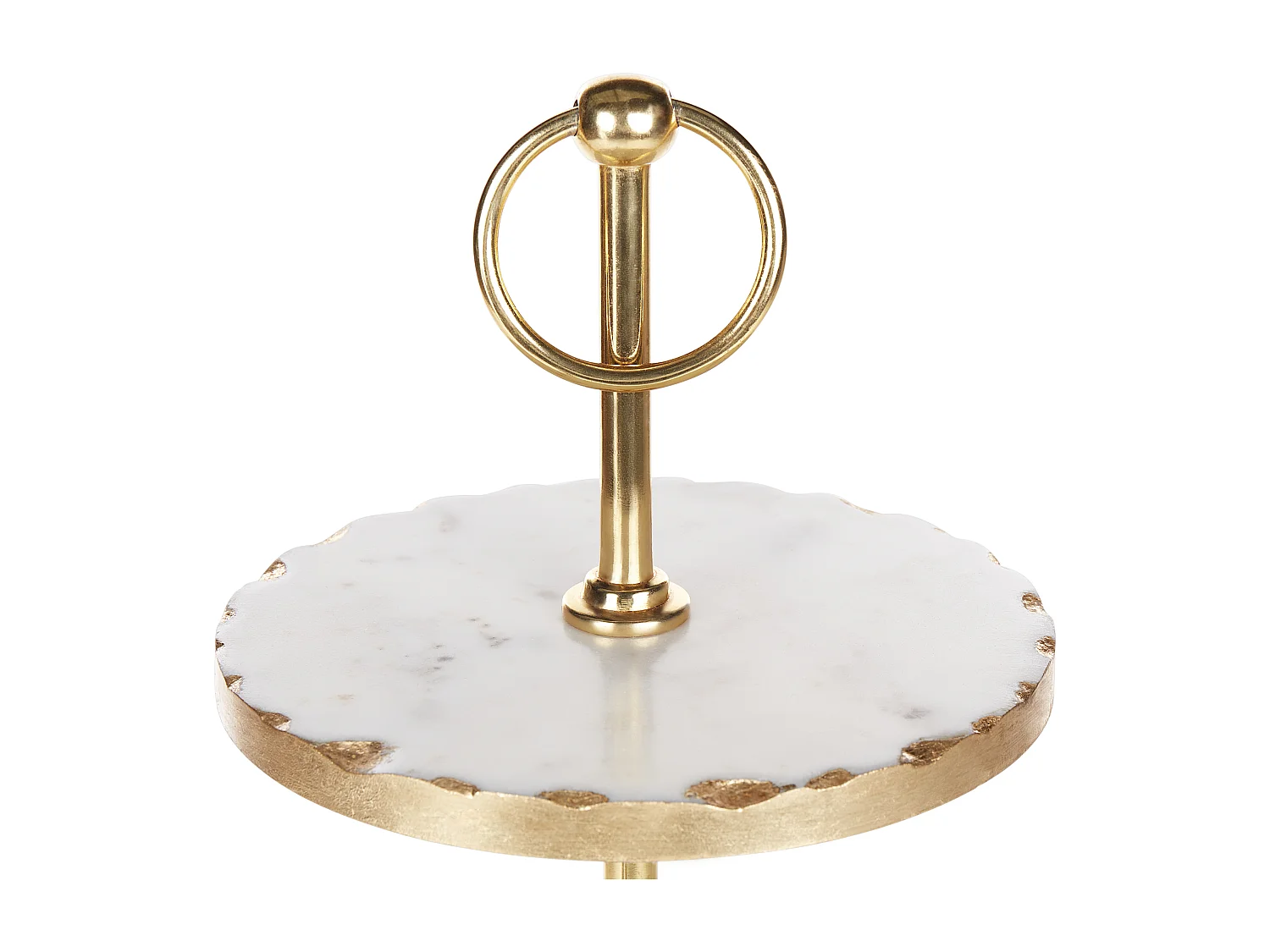 Support à gâteaux IPATI Pierre Marbre blanc