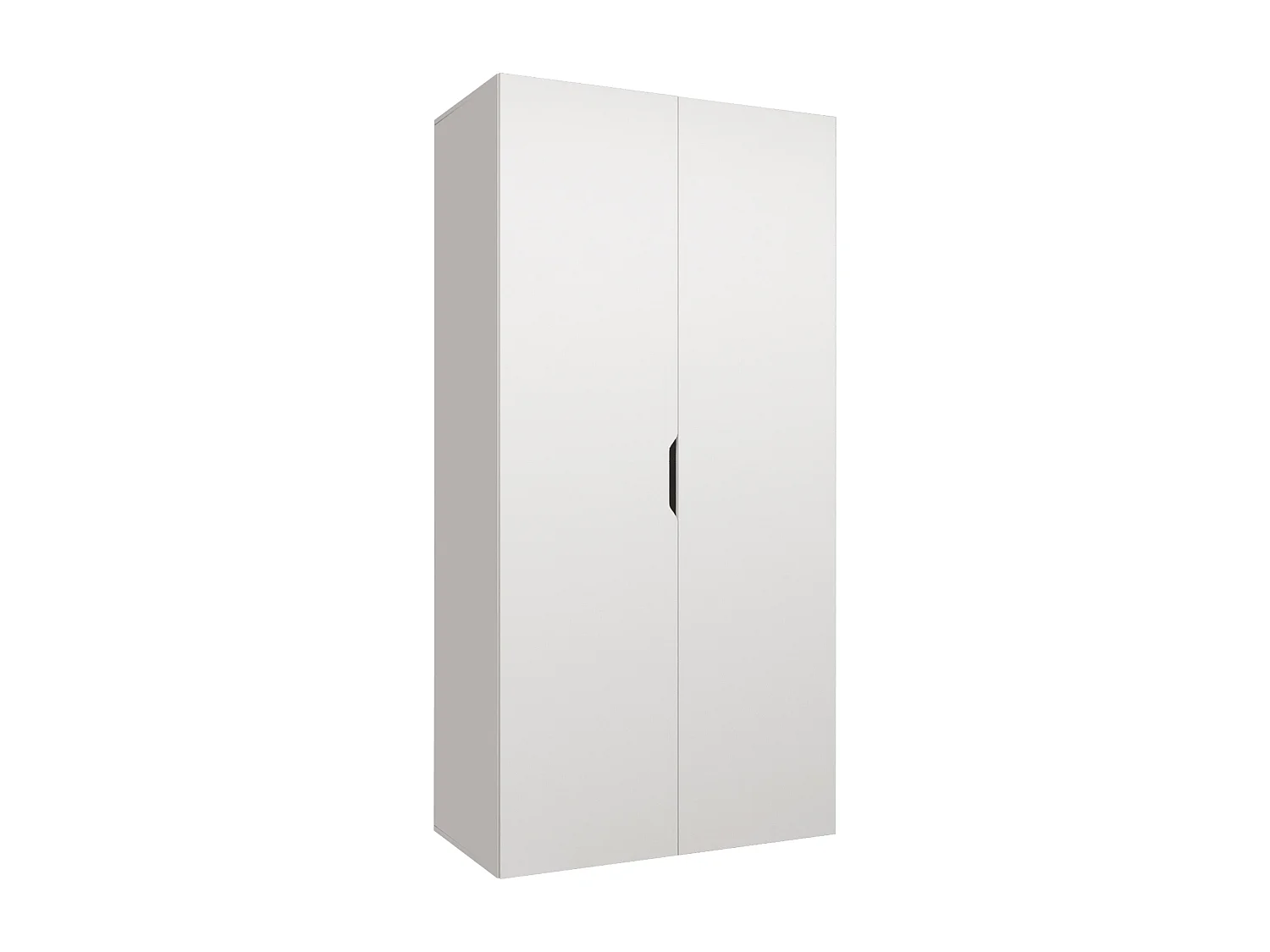 Armoire Hartford 509, Blanc, 202x100x50cm, Portes d'armoire: Avec des charnières