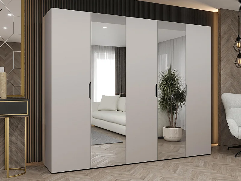 Armario Hartford 516, Cachemira, 202x250x50cm, Puertas de armario: Con bisagras