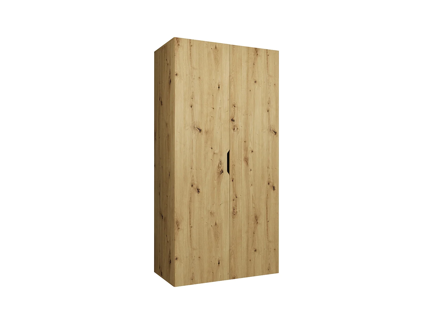 Armoire Hartford 509, Chêne Artisan, 202x100x50cm, Portes d'armoire: Avec des charnières